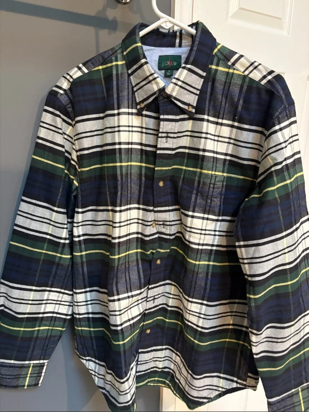 J. Crew Men's Plaid Oxford Overshirt